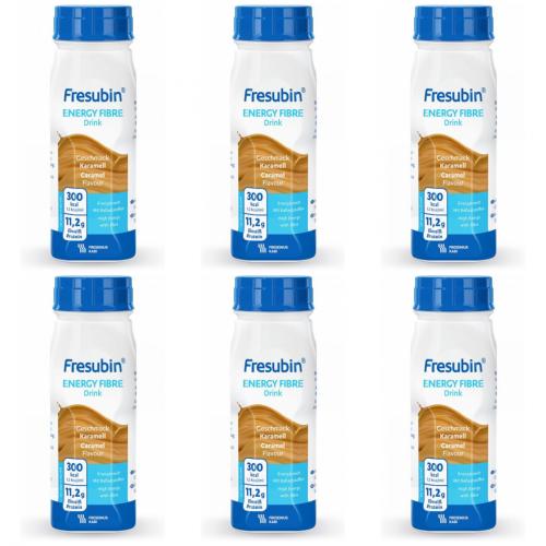FRESUBIN ENERGY Fibre DRINK Karamell Trinkflasche 6X4X200ml