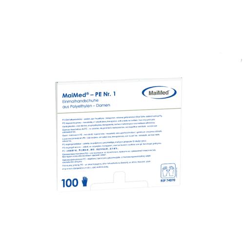MAIMED PE Handsch.unsteril Nr.1 Damen  100 Stck