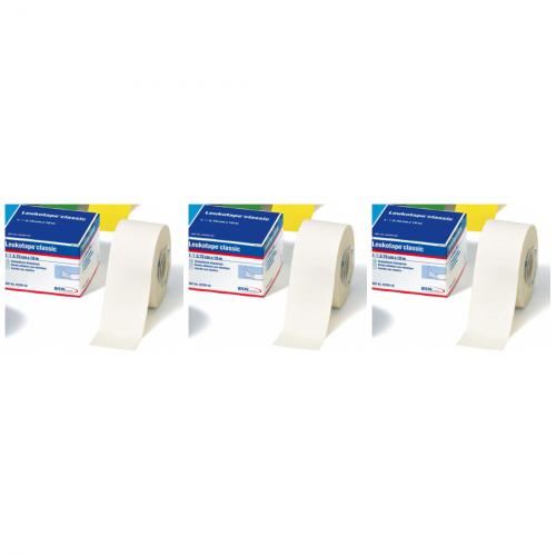 LEUKOTAPE Classic 3,75 cmx10 m wei, 3 Stk.