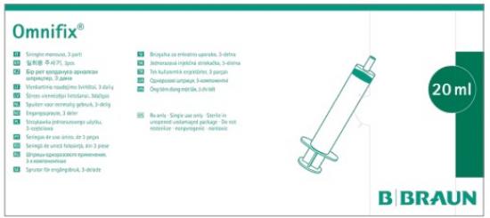 OMNIFIX Solo Spr.20 ml Luer Lock latexfrei 100 Stk.