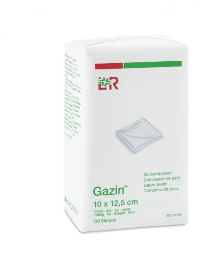 GAZIN Mullkomp.10x12,5 cm unsteril 16fach Op 100 Stck