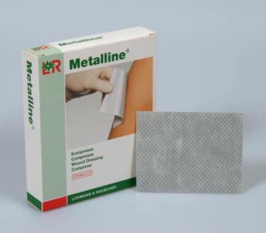 METALLINE Kompressen 8x10 cm steril 10 Stck