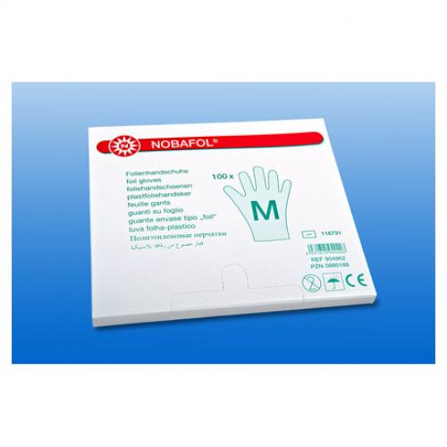 NOBAFOL Folienhandschuhe Gr.M 100 Stck