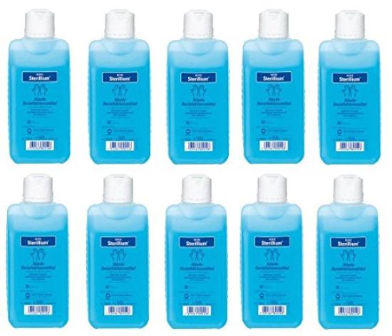 10 x STERILLIUM 500 ml + 1x Einmalpumpe