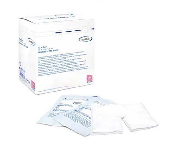 VLIES-SCHLITZKOMPRESSEN steril 10x10 cm 6fach 25x2 Stck