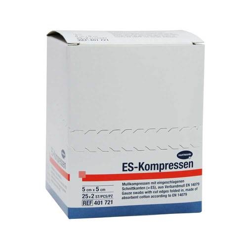 ES-KOMPRESSEN steril 5x5 cm 8fach 25x2 Stk.
