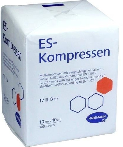 ES-KOMPRESSEN unsteril 10x10 cm 8fach 100 Stk.