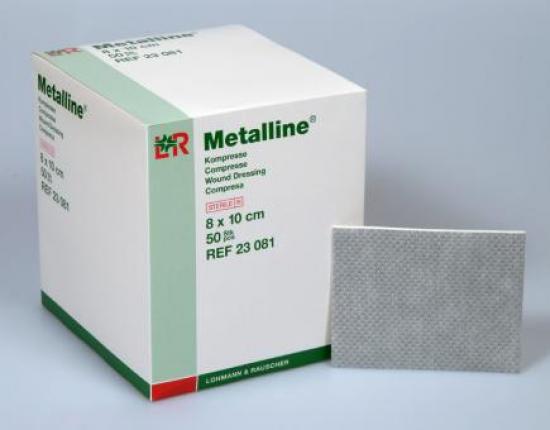 METALLINE Kompressen 8x10 cm steril 50 Stck