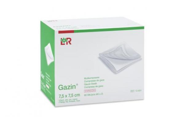 GAZIN Mullkomp.7,5x7,5 cm steril 12fach 40x 2 Stck