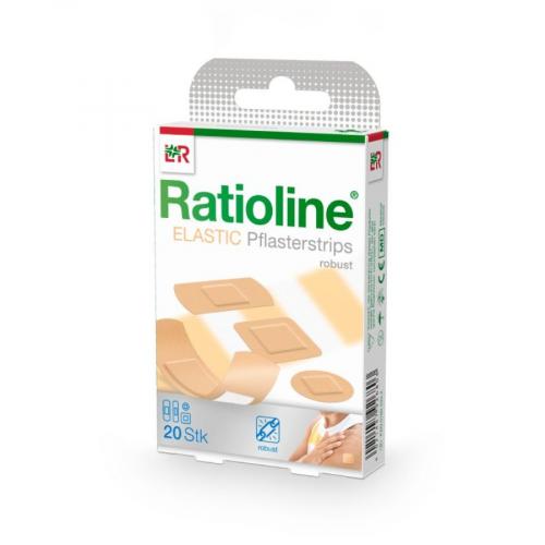 RATIOLINE elastic Pflasterstrips in 4 Gren 20 Stck