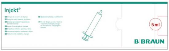 INJEKT Solo Spritze 5 ml Luer exzentrisch PVC-fr. 100 Stk.