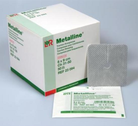 METALLINE Tracheo Kompressen 8x9 cm 50 Stck