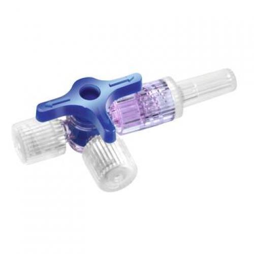 DISCOFIX Dreiwegehahn blau Luer Lock 1 Stk.