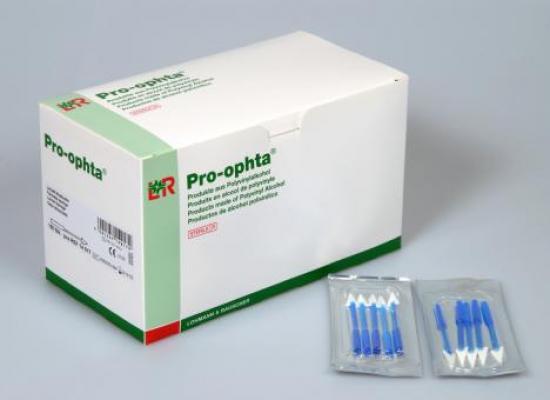 PRO-OPHTA Lanzett Stieltupfer 1 mm steril 180 Stck