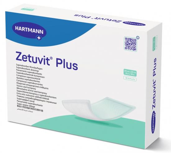 ZETUVIT Plus extrastarke Saugkompr.steril 20x25 cm 10 Stk.