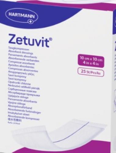 ZETUVIT Saugkompressen steril 10x10 cm 25 Stk.