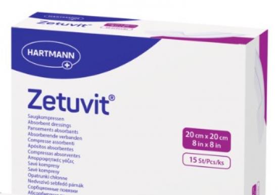 ZETUVIT Saugkompressen steril 20x20 cm 15 Stck