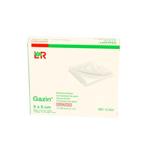 GAZIN Mullkomp.5x5 cm steril 8fach 5x2 Stck