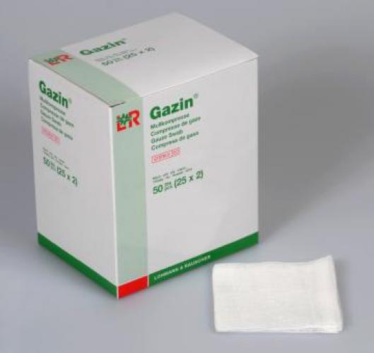 GAZIN Mullkomp.5x5 cm steril 8fach 25x2 Stk.