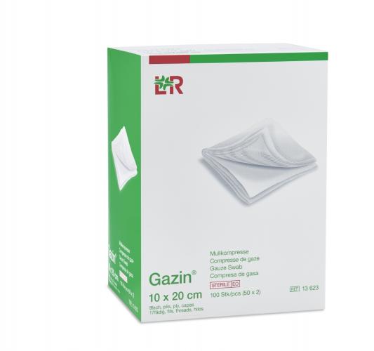 GAZIN Mullkomp.10x20 cm steril 8fach 50x 2 Stck