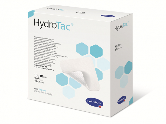 HYDROTAC Schaumverband 10x10 cm steril 10 Stk.