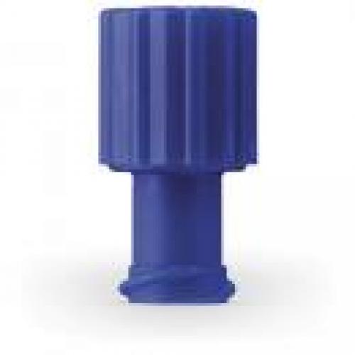 KOMBISTOPFEN blau Luer Lock 100 Stck