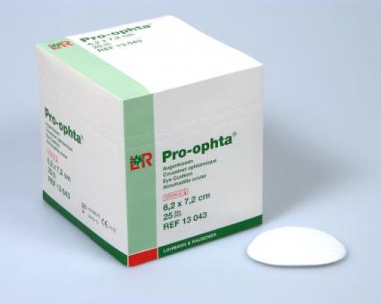 PRO-OPHTA Kissen 6,2x7,2 cm steril 25 Stck