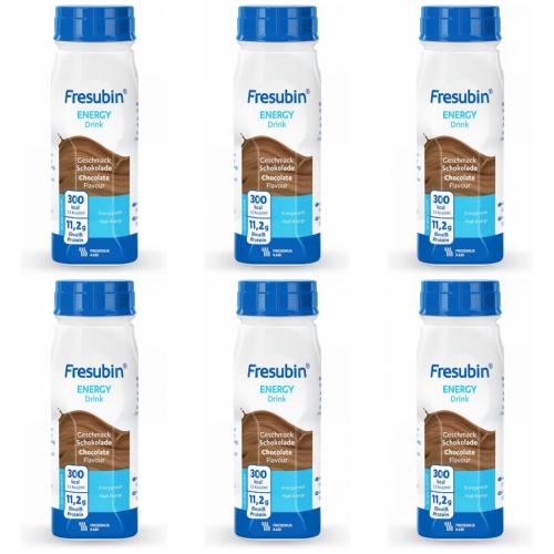 FRESUBIN ENERGY DRINK Schokolade Trinkflasche 6X4X200ml