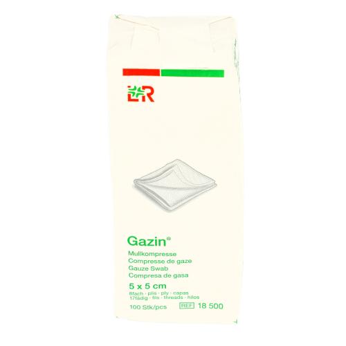 GAZIN Mullkomp.5x5 cm unsteril 8fach Op 100 Stck