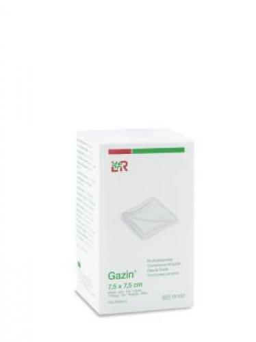 GAZIN Mullkomp.7,5x7,5 cm unsteril 8fach Op 100 Stck