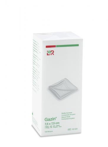 GAZIN Mullkomp.7,5x7,5 cm unsteril 12fach Op 100 Stck