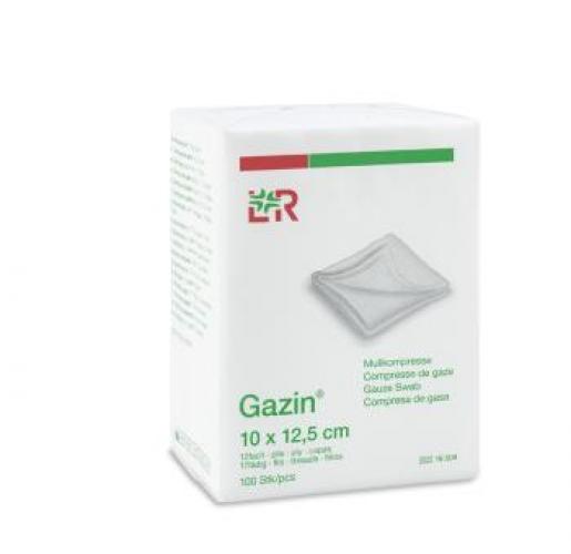 GAZIN Mullkomp.10x12,5 cm unsteril 12fach Op 100 Stck