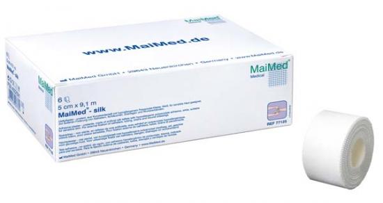 MAIMED Silk Heftpflaster 5 cmx9,1 m 6 Stck