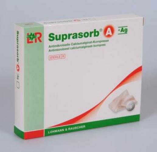 SUPRASORB A+Ag Antimik.Cal.Alginat Kompr.10x20 cm 5 Stck