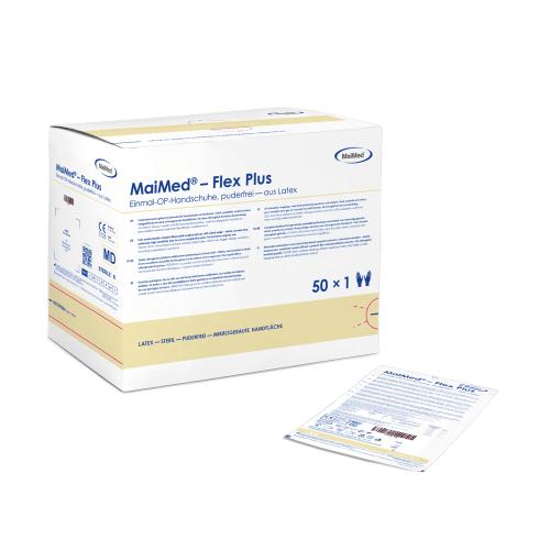 MAIMED Flex Plus PF OP-Handsch.steril Latex Gr.7 50 Paar