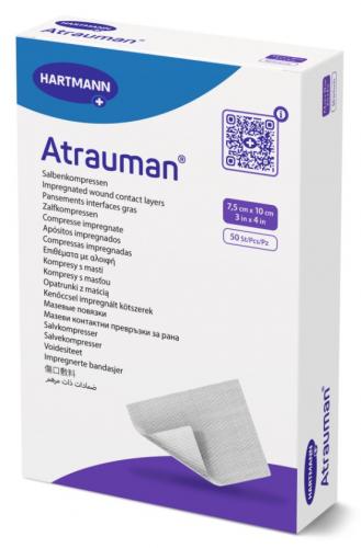 ATRAUMAN 7,5x10 cm steril Kompressen 50 Stck