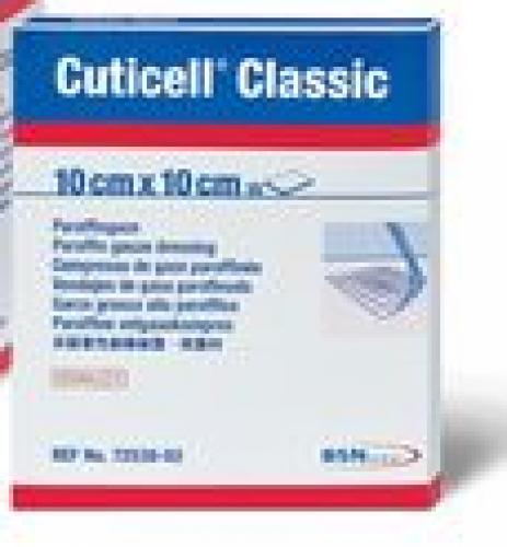CUTICELL Classic Wundgaze 10x10 cm 10 Stck