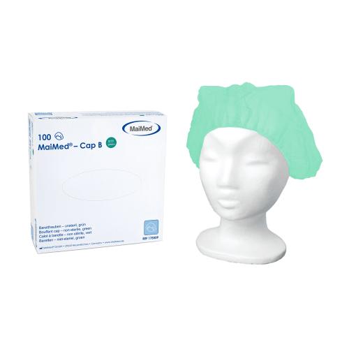 MAIMED Cap B Baretthaube grn aus PP 100 Stck
