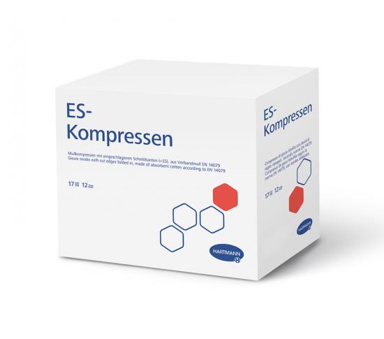 ES-KOMPRESSEN steril 7,5x7,5 cm 12fach Gropackung 10x10 Stck