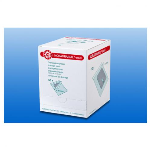 NOBADRAINAL Drainagekompressen Set 6x8 cm 50 Stck