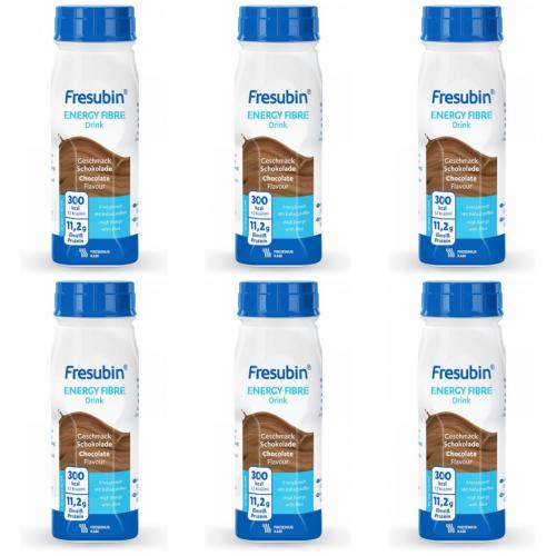 FRESUBIN ENERGY Fibre DRINK Schokolade Trinkfl. 6X4X200ml
