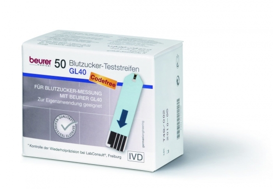 BEURER GL40 Blutzuckerteststreifen 50 St.