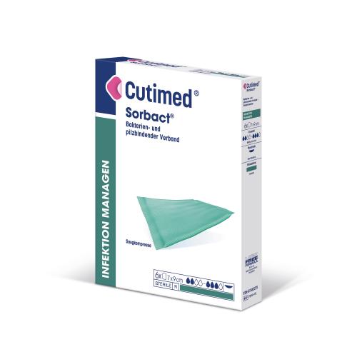 CUTIMED Sorbact Saugkompressen 7x9 cm 6 Stk.