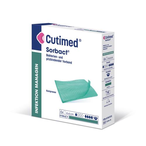 CUTIMED Sorbact Kompressen 4x6 cm 6 Stck