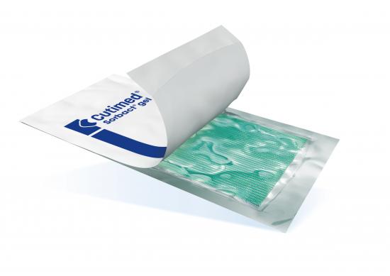 CUTIMED Sorbact Gel Kompressen 7,5x15 cm 12 Stk.
