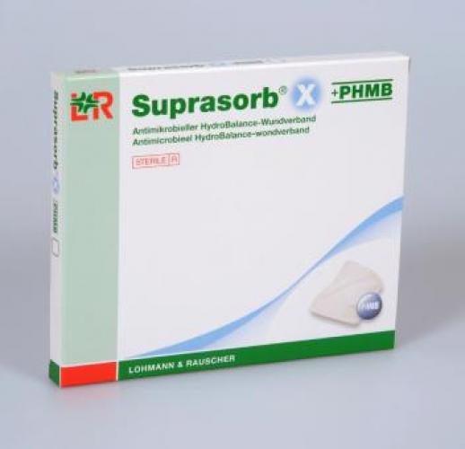 SUPRASORB X+PHMB HydroBalance Wundverb.5x5 cm 4 Stck