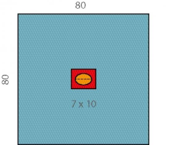 RAUCODRAPE Augentuch 80x80 cm 2lagig selbstklebend 30 Stck