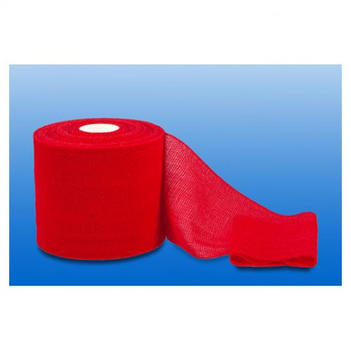 NOBAHAFT fein kohsive Mullbinde 8 cmx20 m rot 1 Stck