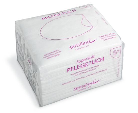 Sensilind Pflegetuch Super Soft wei�, 30x32 cm, 50 T�/Pack
