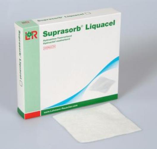 SUPRASORB Liquacel hydroakt.Faserverb.15x15 cm 4 Stck